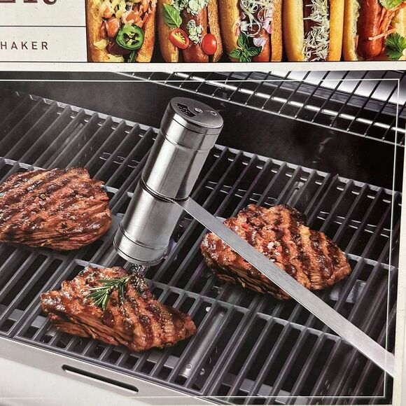 Parini Stainless Steel Barbeque hot dog roller & Salt and Pepper Shaker Grilling - Picture 4 of 16